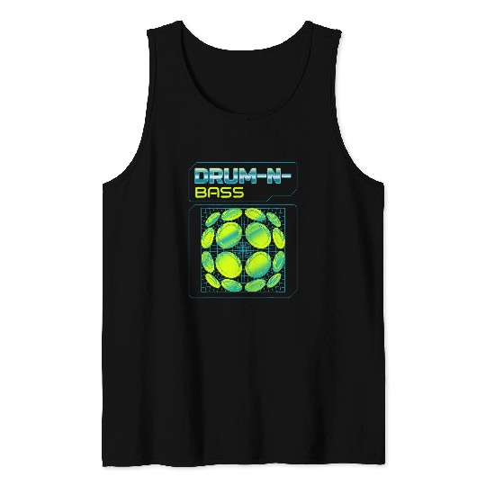 Drums Drummer Tambor Y Bajo Liquido DnB Dj Drum n Bass Liquid Funk Drums Tank Tops