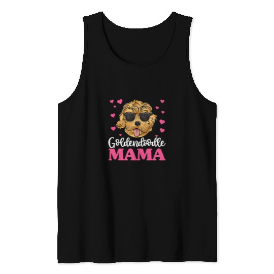 Dog Goldendoodle Cute Goldendoodle Labradoodle Mama Mothers Day Dog Mom Tank Tops