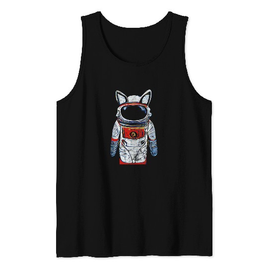Astronauts With Fox Ears Space Suit For Fox Space Geek Nerd Tank Tops