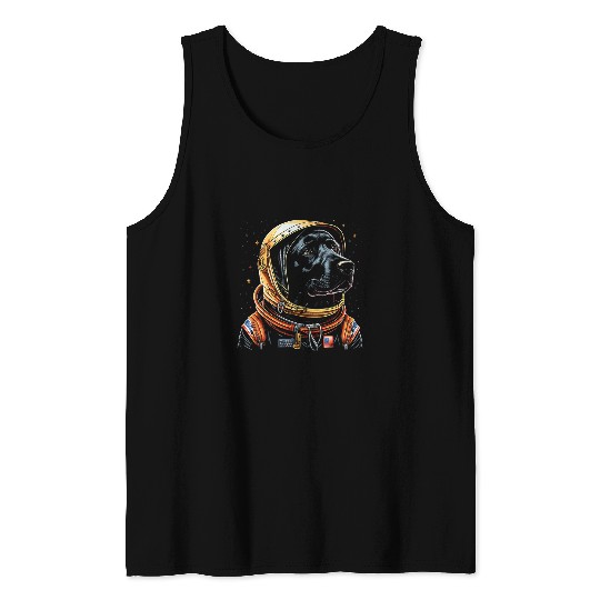 Astronauts Labrador Retriever Astronaut Helmet Dog Astronaut Costume Tank Tops