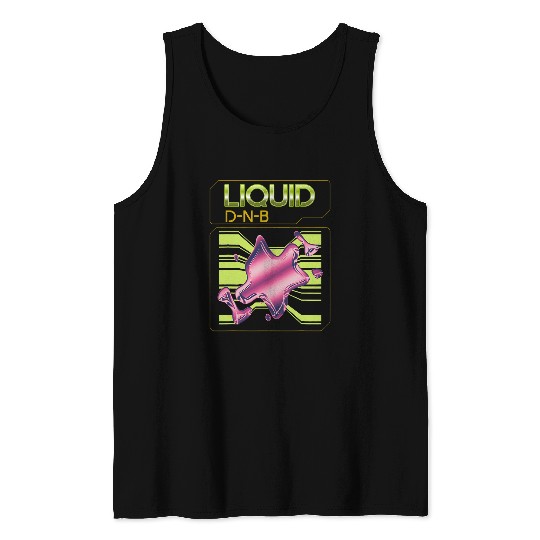 Drums Drummer Tambor Y Bajo Liquido DnB Dj Drum n Bass Liquid Funk 3 Drums Tank Tops