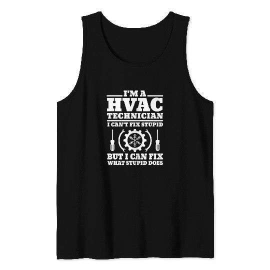 Air Conditioning AC Repairman Hvac Technician Worker 5 Tank Tops
