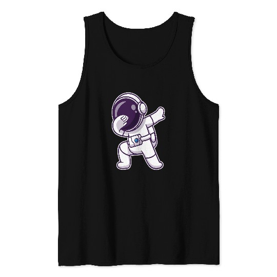 Astronauts Dabbings Astronaut Galaxy space Dabbin Dance Tank Tops