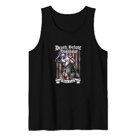 Christian Crusader Knight Templar Warrior Of God I Fear No Evil Christ Tank Tops