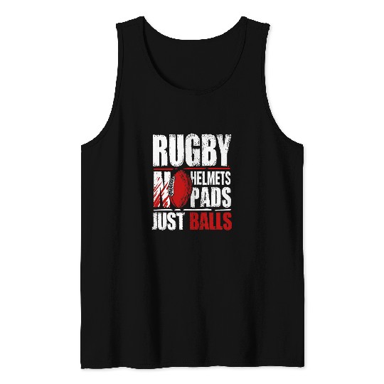 Funny Rugby Gift For A Rugby Player Tank Tops