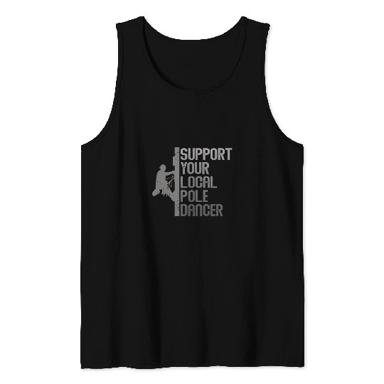 American Lineman Powerline Worker 5 Tank Tops