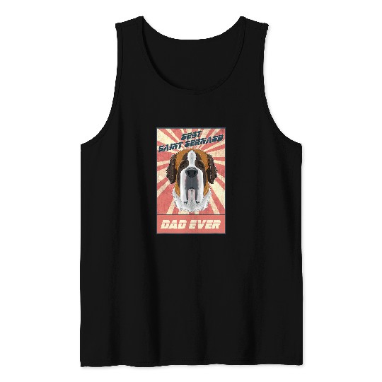 Dog Saint Bernard bests Saint Bernard Dad Ever I Saint Bernard Lover Tank Tops