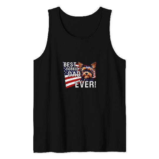 bests Yorkie Dad Ever Tank Tops
