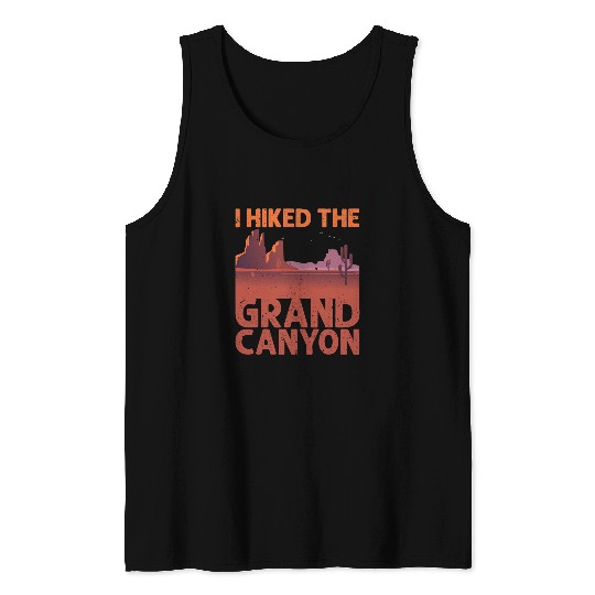 Hiking Hiker Cool Grand Canyon For Men Women Hiking National Park Travel Hike Tank Tops