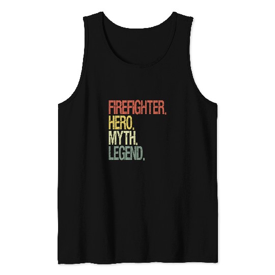 Fireman Firefighter 271 Firemen Tank Tops