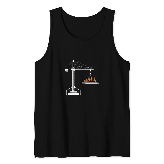 Crane Operator Evolution Tank Tops