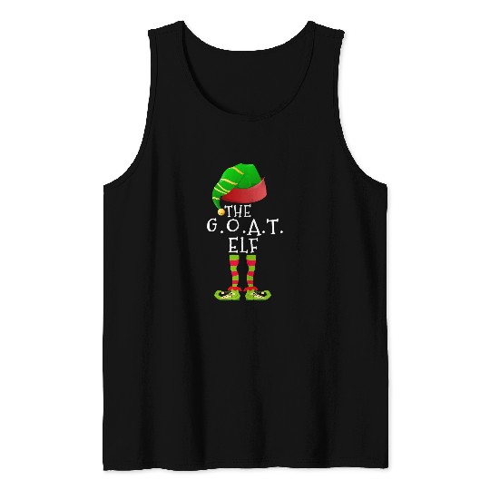 Funny Goats The Goats Elf Christmas Funny Group Family Matching xmass 199 Tank Tops