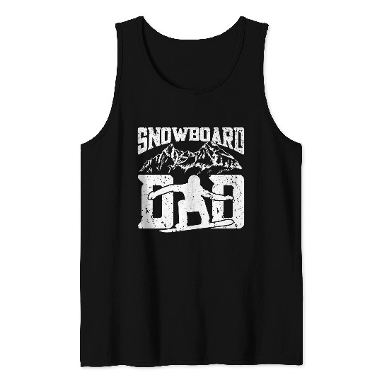 Skiing Ski Mens Snowboard Dad Snowboarding Snowboarders Snowboard Tank Tops