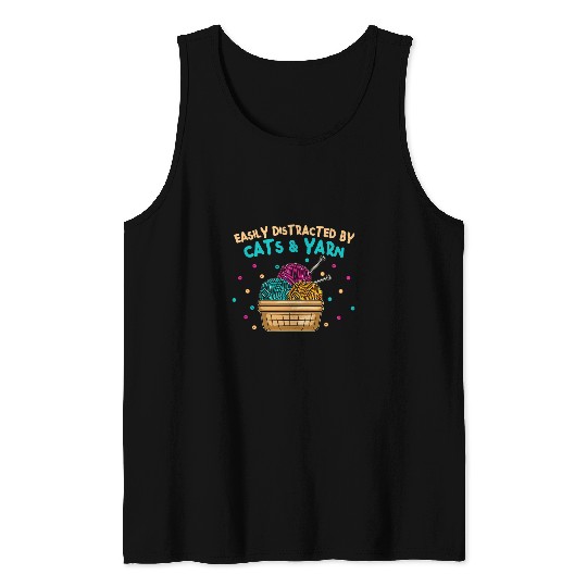 Knitting Yarn Lover Handting Needle Crochet Hookting 5 Tank Tops
