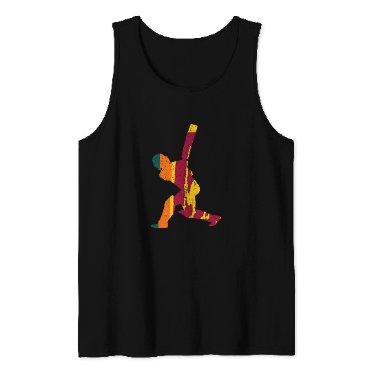Cricket Fan Sri Lanka Cricket Batsman Batting International Fan Tee Tank Tops