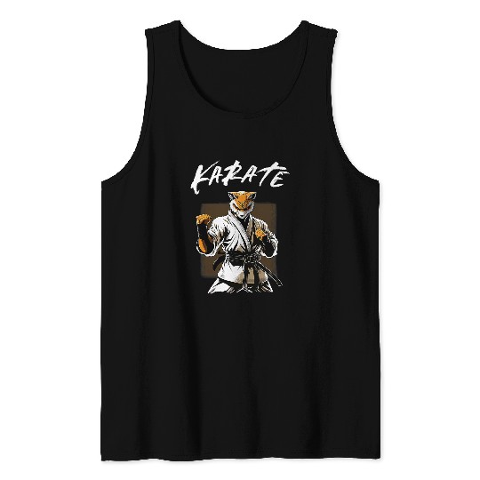 Karateka Karate Fox Tank Tops