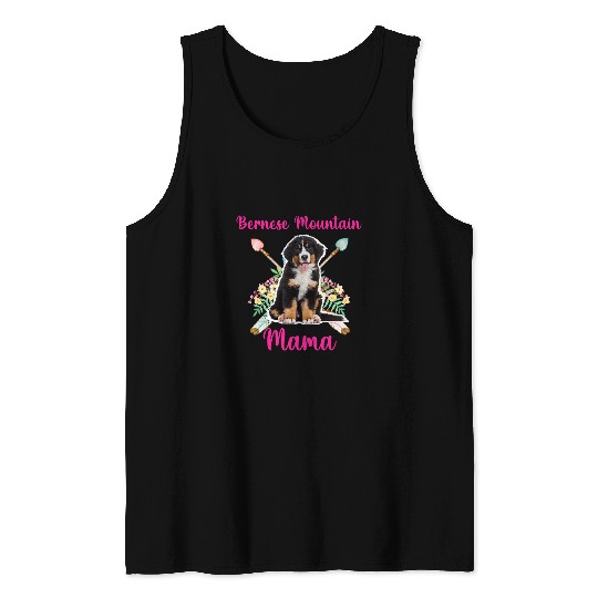 Bernese Mountain Mama Cute Mama Bernese Mountain Dog Lover Tank Tops