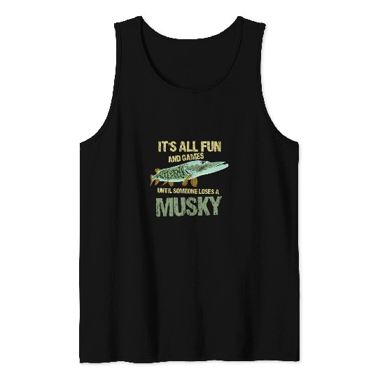Fishing Deep Sea Fishing Bass Trout Walleye Fisherman Lake Life Fisher Tank Tops