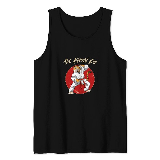 Taekwondo Tiger Funny TKD Korean Martial Arts Tank Tops
