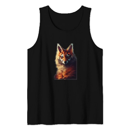 Atmosphere Hypercute FoxHybrid Maine Coon Tiger Fluffy Tank Tops