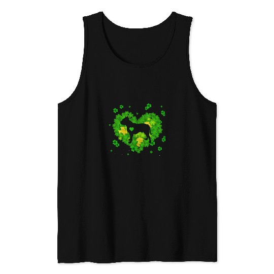 Bully Irish Shamrock St Patrick Day Dog Lover 258 Pitbull Dog Tank Tops