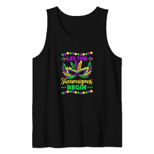 Let The Shenanigans Begin Mardi Grass Kids Men Women 124 Tank Tops