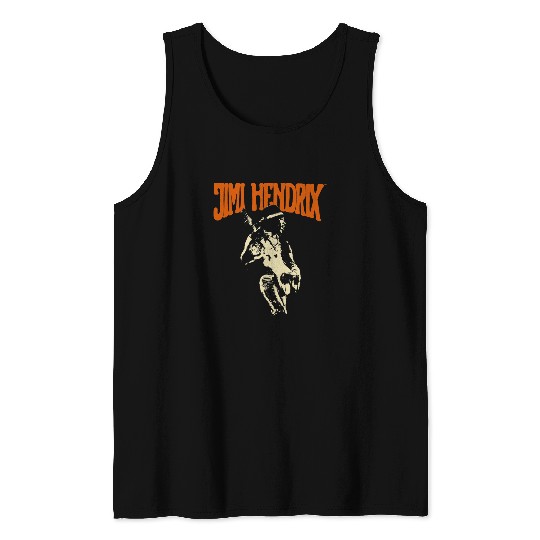 Guitarist Jimi Hendrix Guitar Tank Tops