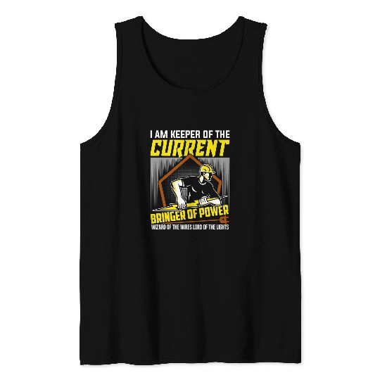 Electrical Gift Electrical Engineer Lineman Electrician Tank Tops