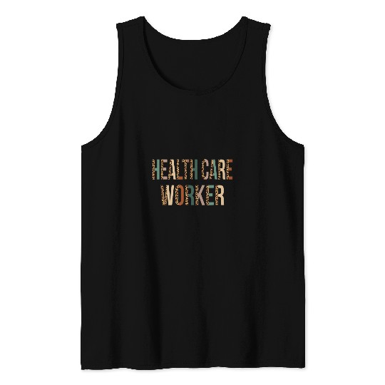 Leopard Health Care Worker Appreciation nurses Week For Women Tank Tops