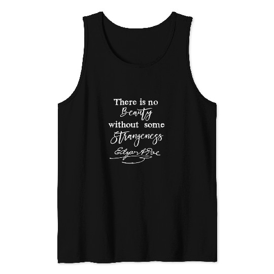 Edgar Allan Poe Writer Art Literary Gifts Gothic Bookworm Tank Tops