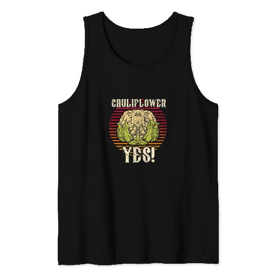 Cauliflower Yes Funny Vegetable Gardener 1 Tank Tops