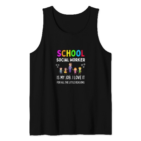 school social worker appreciation s back to school Tank Tops