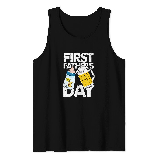Fathers Day 2Funny First Fathers Day Tank Tops