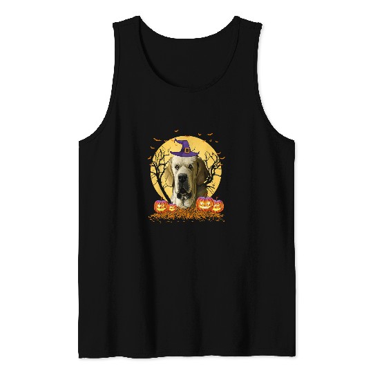 Holiday 365 Halloween Spanish Mastiff Dog Pumpkin 154 Tank Tops