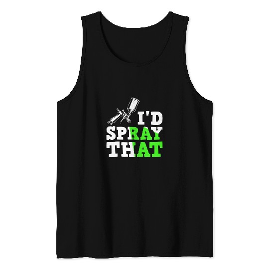 Auto paint spray guns automotive car painting Tank Tops