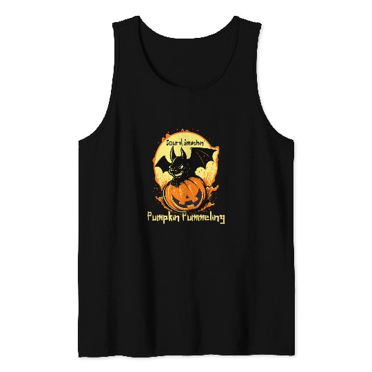 Gourd Smashin Pumpkin Pummeling Halloween Autumn Harvest Tank Tops