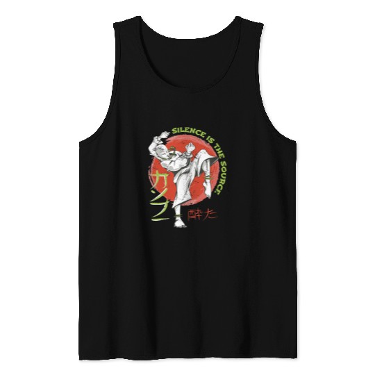 Kung Fu fighting Silence is the source Tank Tops