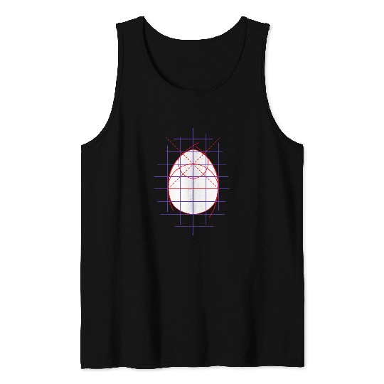 easter egg construction triblend math teacher easter bunny Tank Tops