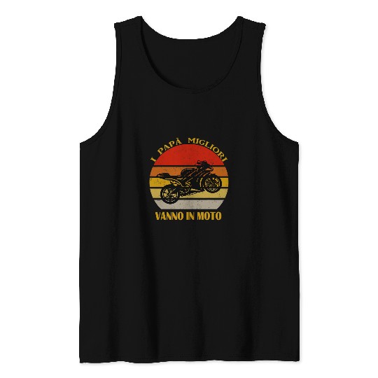 Fathers Day GiftBiker Dad Motorcycle Racing Tank Tops