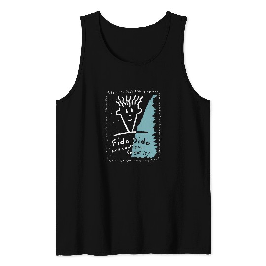 Fido Dido Text Frame 1 Tank Tops