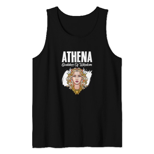 Athena Goddess of Wisdom Olympians Ancient Greek Mythologist 11 Tank Tops