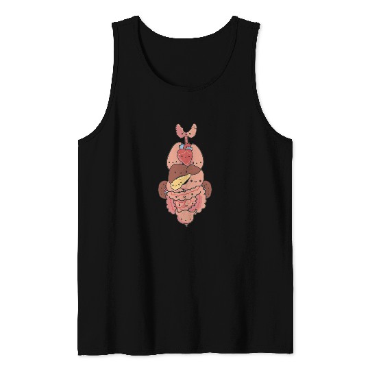 EDUCATIONAL ILLUSTRATION OF HUMAN ANATOMY Tank Tops