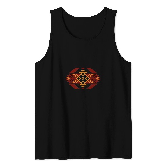 Aztec Tribal Indian Pattern Tank Tops
