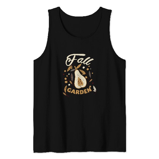 Garden Gardening Gardener Plant Fall Leaves Autumn Love 1 Tank Tops
