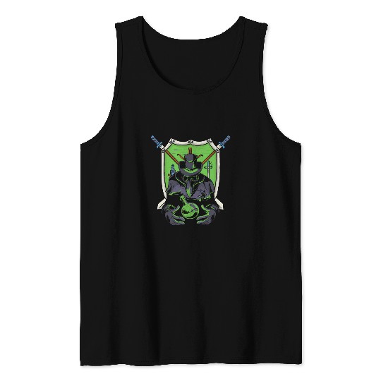 Goth Plague Doctor Steampunk Medieval Physician Gothic Tank Tops
