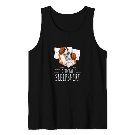 Dog Saint Bernard Official Sleep Tank Tops