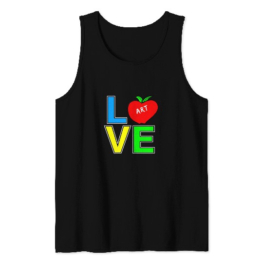 Art Teacher Love Teaching Tank Tops