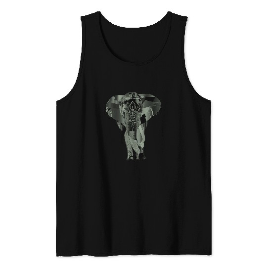 Elephant Love Art Tank Tops