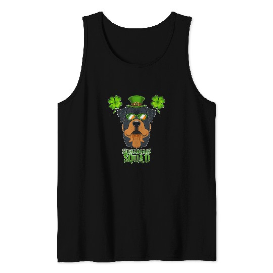 Dog Rottweiler Shenanigans Squad I St Patricks Day Rottweiler Tank Tops