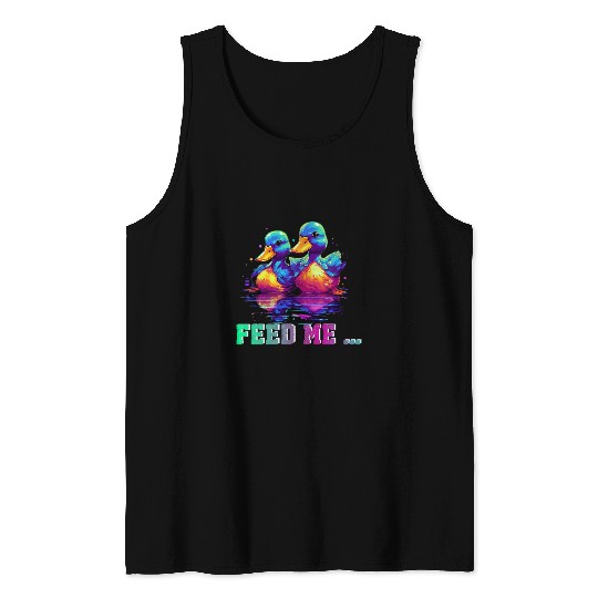 Follow me the duck chase Tank Tops